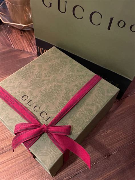 gucci packaging box 2024|Gucci gift wrapping paper.